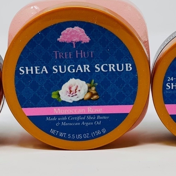 6 pack - Tree Hut Moroccan Rose 2 Shea Sugar Scrub & 4 Shea Body Butter. - Picture 2 of 5
